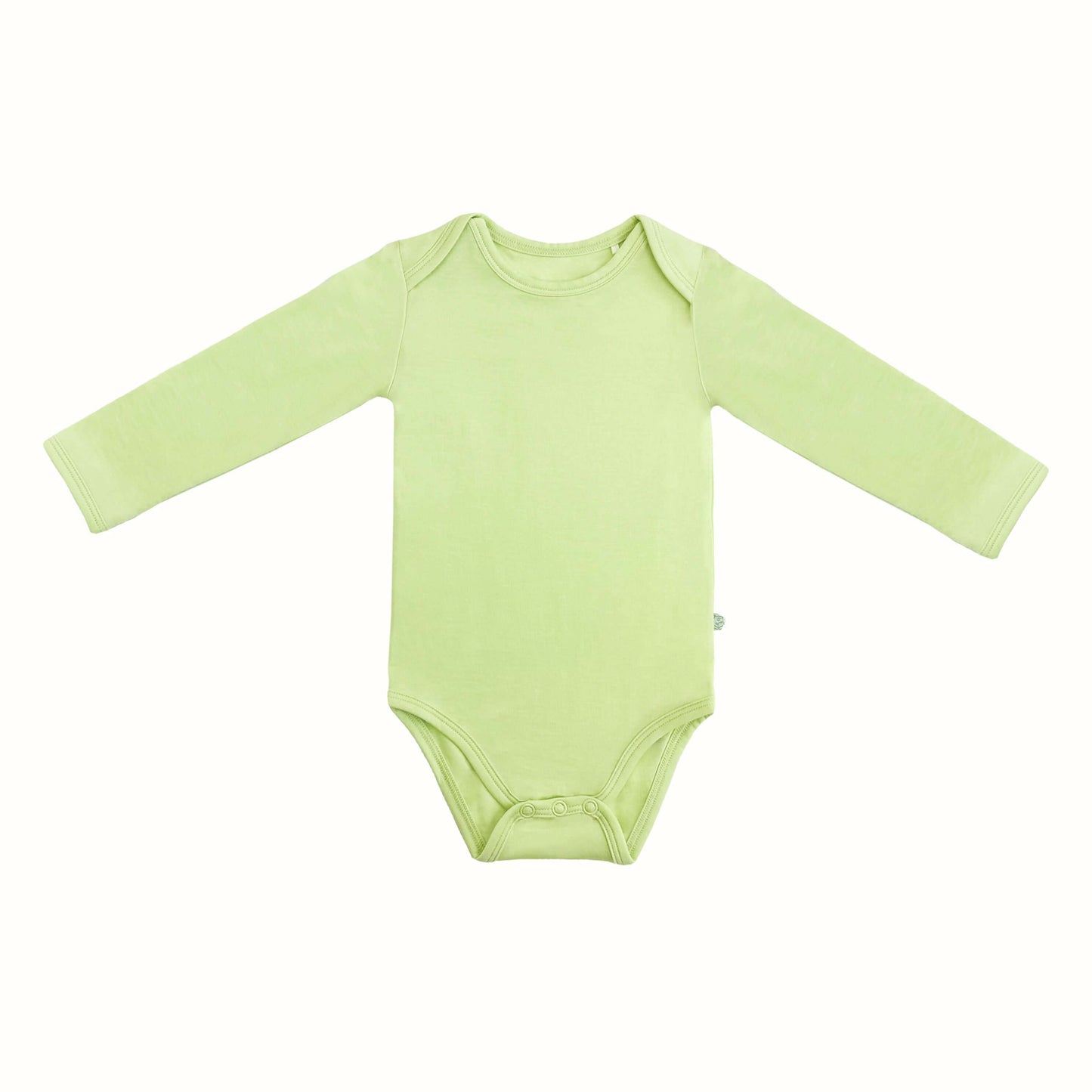 A long sleeve green bodysuit for babies