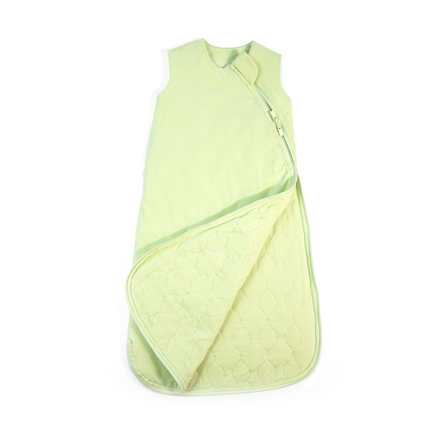 A green sleep sack for babies