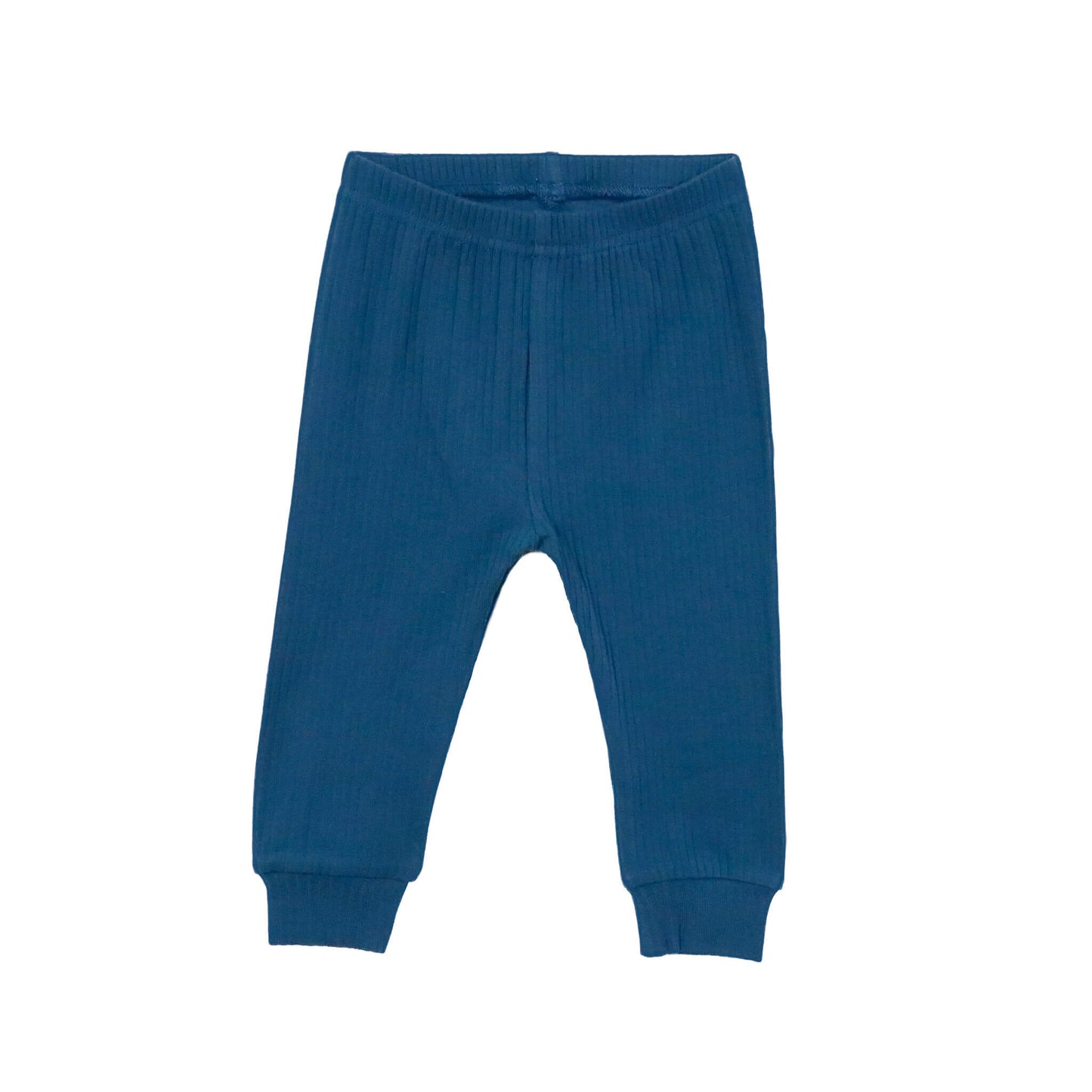 blue baby ribbed pajama pants