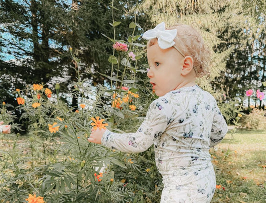 little girl outdoors