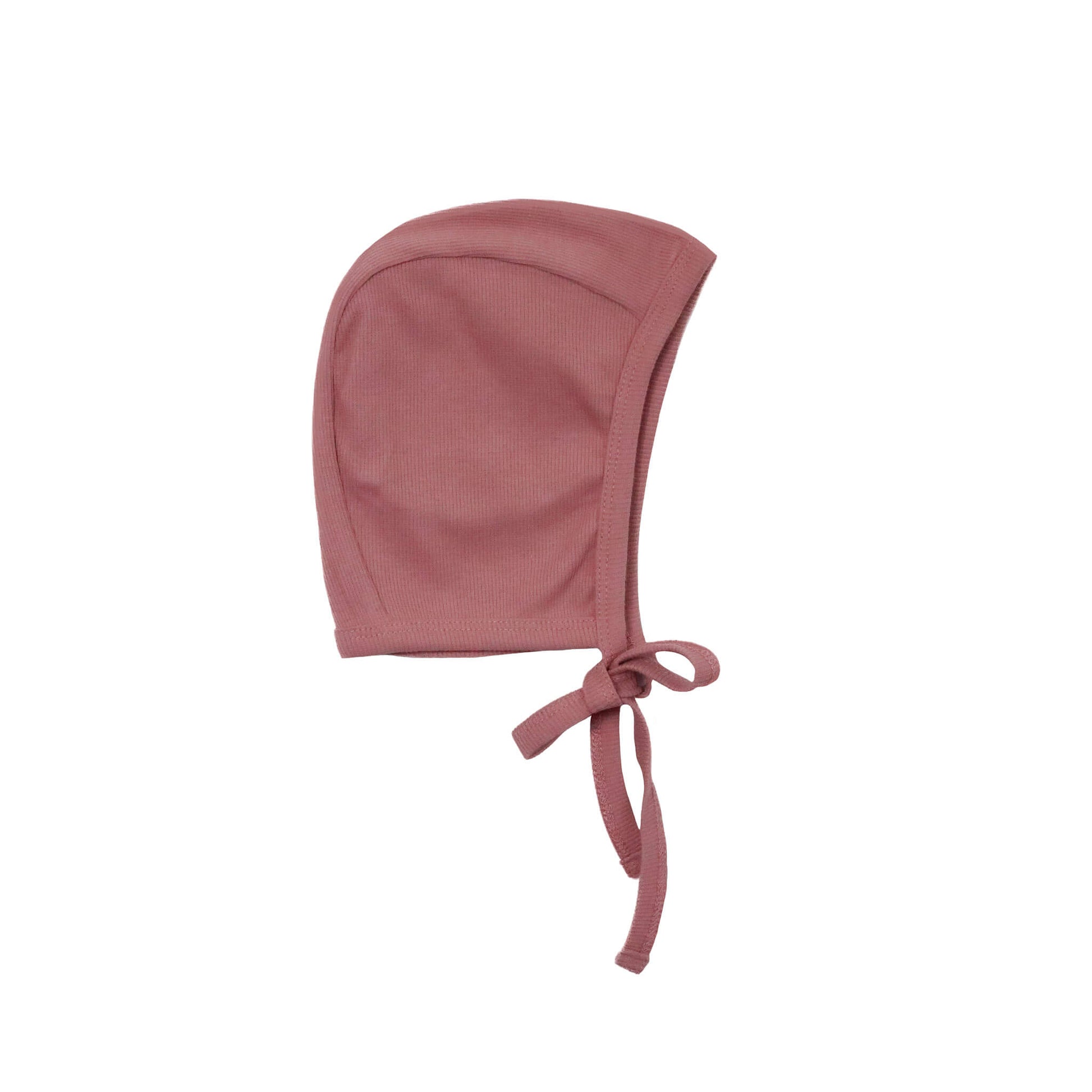 pink baby bonnet