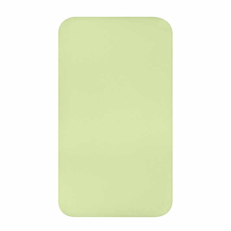 Light green rectangular mat on a white background