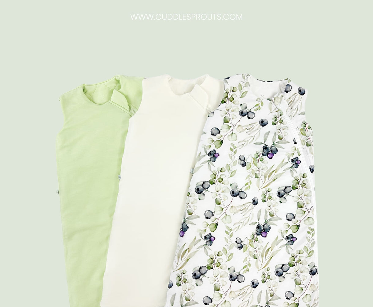 Cuddle Sprouts baby sleep sack in various colors 